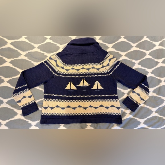 THE GREAT. The Sailboat Lodge Cardigan, Size 1! - Picture 6 of 6